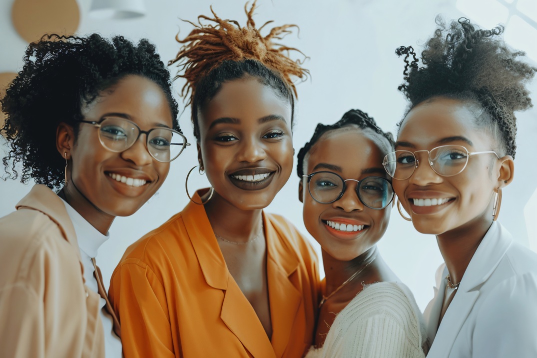 Portraits of accomplished African women leaders, professionals, academics and students